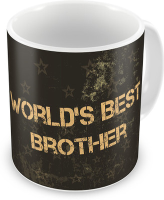 

Indigifts Gift for Raksha Bandhan Rakhi Gifts for Brother on Bhaidooj Birthday Anniversary (IDSRAF15077) Ceramic Mug(330 ml), Multicolor;white