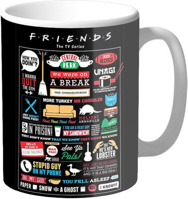 

Mugs4You Friends TV Series Coffee, Glossy Finish Vibrant Print [400 ml Capacity ] Multicolor Ceramic Mug(325 ml)