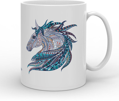 

Indigifts 108 Ceramic Mug(330 ml), White