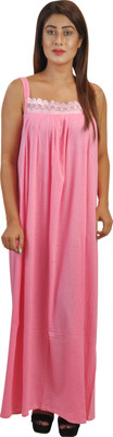 Piyali's Creation Women's Women Nighty(Pink)