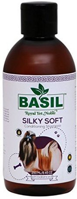 

Basil Conditioning Basil Silky Soft Conditioning Shampoo By Pawsitively Pet Care Dog Shampoo(250 ml)
