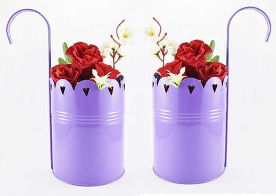 Color Palatte Plant Container Set(Pack of 2, Metal)