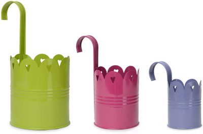 

Color Palatte Plant Container Set(Pack of 3, Metal)