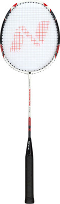 

Nivia Terminator White, Black Strung Badminton Racquet(G3 - 3.5 Inches, 94 g), Black;white