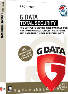 G Data Total Security 3.0 User 1 Year(CD/DVD)