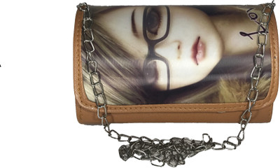 

Bizarre Vogue Women Evening/Party Tan PU Sling Bag