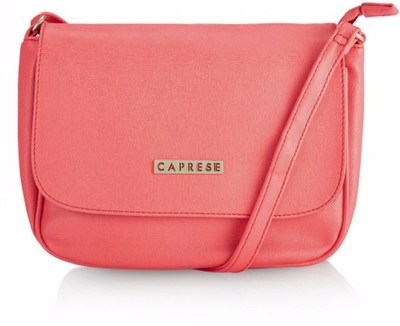 

Caprese Women Casual Pink Leatherette Sling Bag
