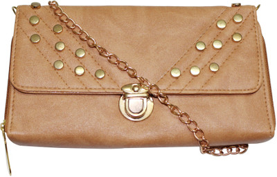 Craft Art India Girls Casual Beige PU Sling Bag