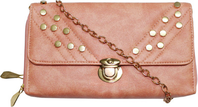 

Craft Art India Girls Casual Pink PU Sling Bag