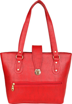 

Pekian Girls Casual Red PU Shoulder Bag