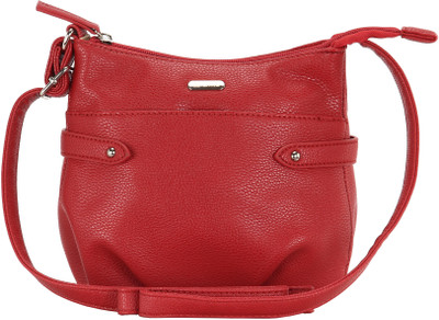 

Lavie Women Casual Red PU Sling Bag