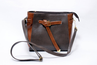 

MR R KING&QUEEN Women Casual Brown PU Sling Bag