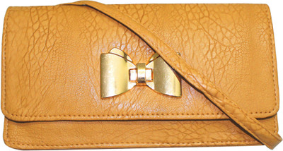 

Craft Art India Girls Casual Yellow PU Sling Bag