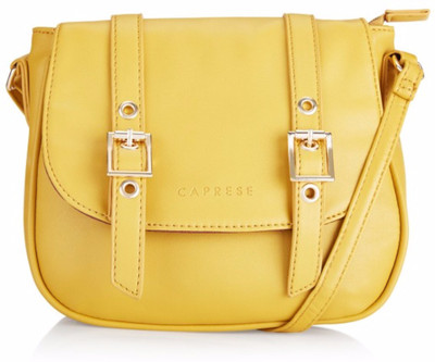 

Caprese Women Casual Yellow Leatherette Sling Bag