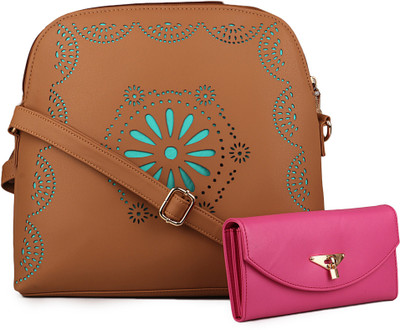 

Women Marks Women Casual Multicolor PU Sling Bag