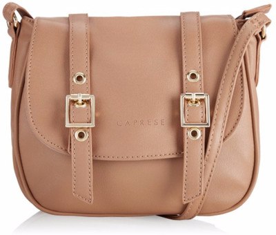 

Caprese Women Casual Beige Leatherette Sling Bag