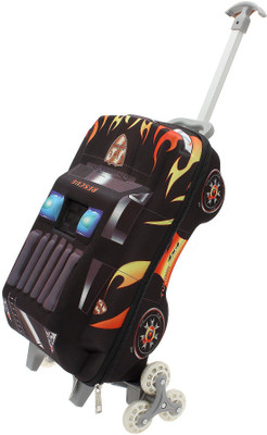 

HSR Stylist Unique Design Children's 3D Black Kids Trolley Bag Small Travel Bag - LxBxH : 30x20x45 cm(Black)