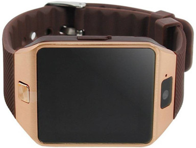 

IKJ Inbuilt Sim card and Memory Card Slot With Blutooth Brown Smartwatch(Brown Strap Free Size)