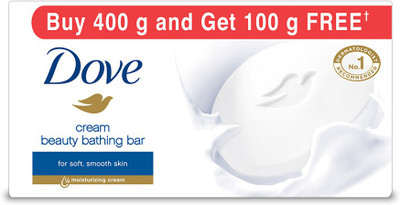 Dove Cream Beauty Bathing Bars(400 g, Pack of 4)