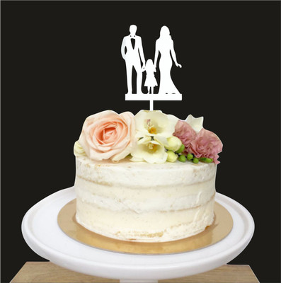 

Naveed Arts  Acrylic cake topper Sticker(Pack of 1, Silver mirror