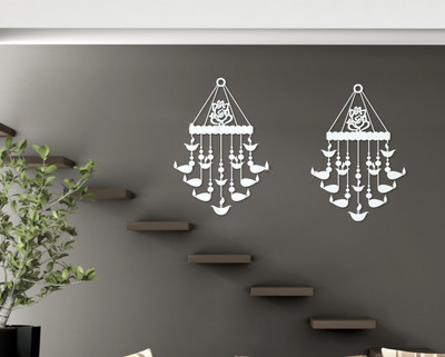 

Naveed Arts  Acrylic wall sticker Sticker(Pack of 1, Silver mirror