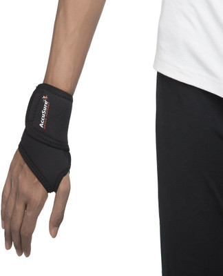 

AccuSure ORTHO support NEOPRENE WRIST WRAP (WITH THUMB) Wrist Support(Blue