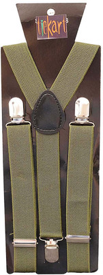 

Tiekart Y- Back Suspenders for Men(Brown)