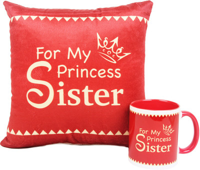

Floweraura Mug, Cushion Gift Set