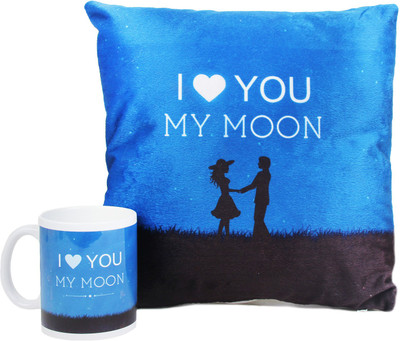 

Floweraura Mug, Cushion Gift Set