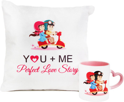 

Floweraura Mug, Cushion Gift Set