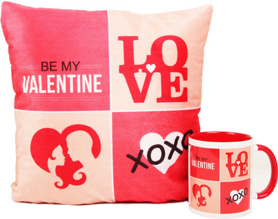 

Floweraura Mug, Cushion Gift Set