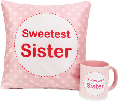 

Floweraura Mug, Cushion Gift Set