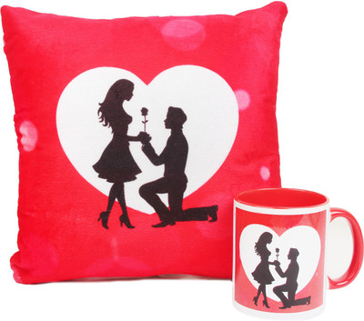 

Floweraura Mug, Cushion Gift Set