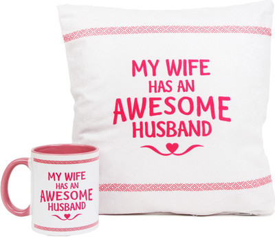 

Floweraura Mug, Cushion Gift Set