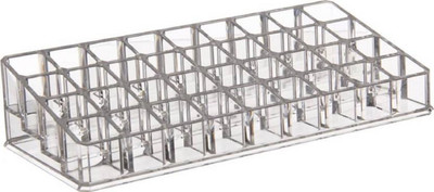 

Sukot 36 Case Clear Acrylic Lipstick Organizer Cosmetic Storage Box For Lip Gloss Lipstick With 36 Storage Compartments Organizer Vanity Box(Clear Transparent)