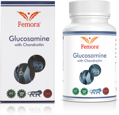 

Femora Glucosamine,MSM with Calcium and Vitamin D3, Joint Care / Support Supplement Pack of 1 - 60 Tablets(1 No)