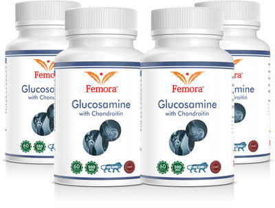 

Femora Glucosamine,MSM with Calcium and Vitamin D3, Joint Care / Support Supplement Pack of 4- 240 Tablets(4 No)