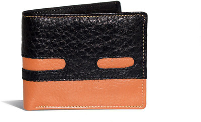 ox Men Black Genuine Leather Wallet(4 Card Slots)