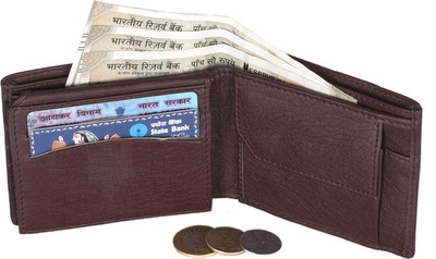 

pocket bazar Men Brown Artificial Leather Wallet(6 Card Slots)