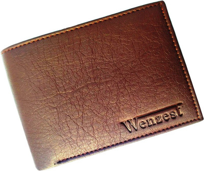 WENZEST Men Brown Artificial Leather Wallet(10 Card Slots)
