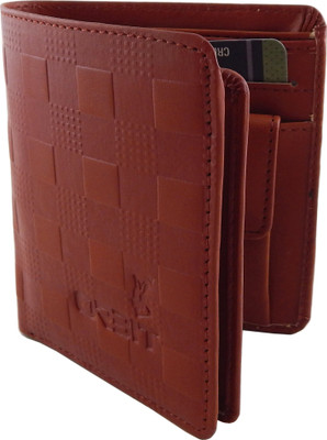 

Orbit Men Tan Genuine Leather, Fabric Wallet(6 Card Slots)