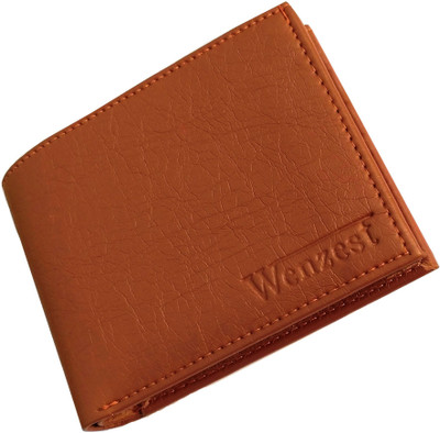 

Wenzest Men Tan Artificial Leather Wallet(10 Card Slots)