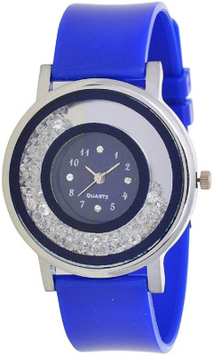 

PMAX WHITE DIAL WITH MULTI DIAMOND FANCY LOOK COLLECTION PU WATCH Watch - For Women