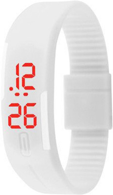 View T TOPLINE New arrival wahite digital band Watch  - For Boys Wrist Watches Price Online(T TOPLINE)