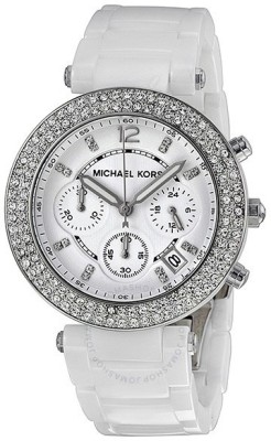 Michael Kors MK5654 Parker White Ceramic Watch  - For Women   Watches  (Michael Kors)