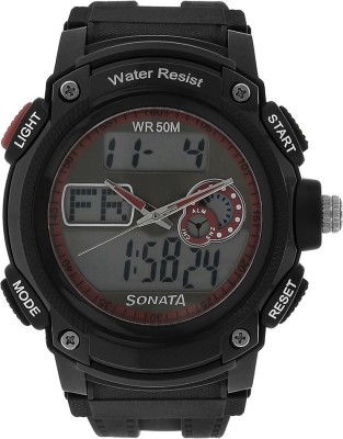Sonata NG7989PP03J Analog-Digital Watch  - For Men   Watches  (Sonata)