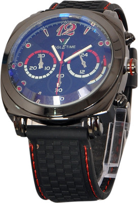 

Eagle Time Black red style Round Dial Watch - For Men