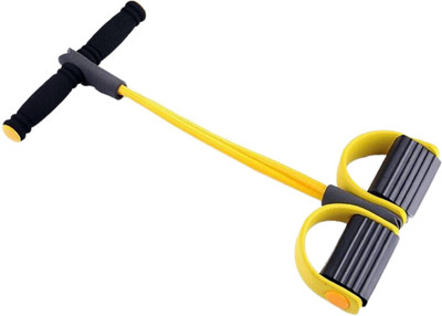 

ShopyBucket Sit-ups device Pedal Arm Tummy Stretching Pull-up Rope Elastic Expander For Fitness Body Trimmer Ab Exerciser(Yellow, Black), Black;yellow