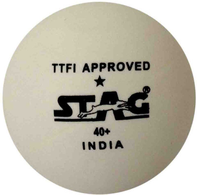 

Stag One Star Plastic Table Table Tennis Ball(Pack of 6, White)