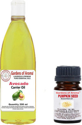 Gardens Of Aroma Pumpkinseed Essential Oil And Avocado Carrier Oil(210 ml)